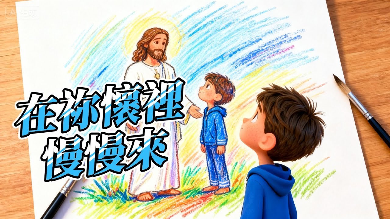 You are currently viewing 《在祢懷裡慢慢來》基督教詩歌｜給焦慮孩子的療癒詩歌｜安心敬拜讚美