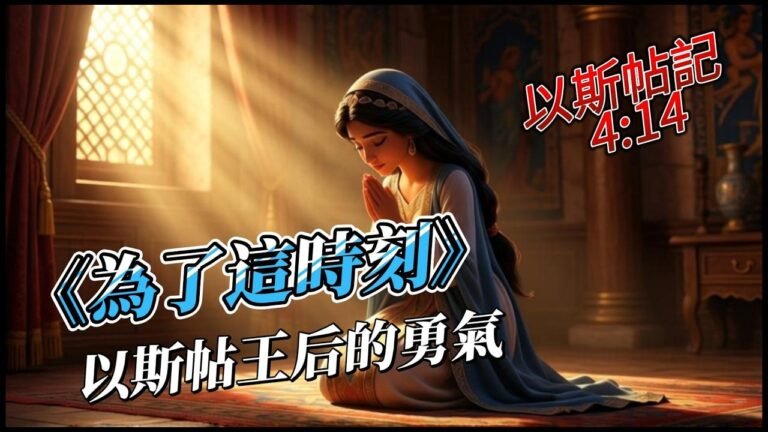 《為了這時刻》基督教詩歌｜以斯帖記聖經故事｜勇敢踏入命定的敬拜讚美