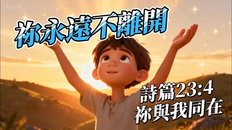 《祢永遠不離開》基督教詩歌｜詩篇23:4｜黑夜到清晨的盼望與力量 敬拜讚美