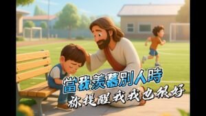 Read more about the article 《當我羨慕別人時，祢提醒我：我也很好》基督教詩歌｜孩子與神的呢喃｜療癒詩歌
