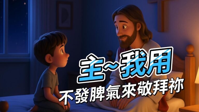 《主我用不發脾氣敬拜祢》基督教詩歌｜孩子與神的呢喃｜溫柔的敬拜練習